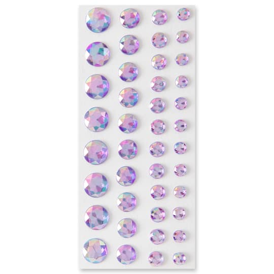 Adhesive Backed Iridescent Rhinestones by Recollections